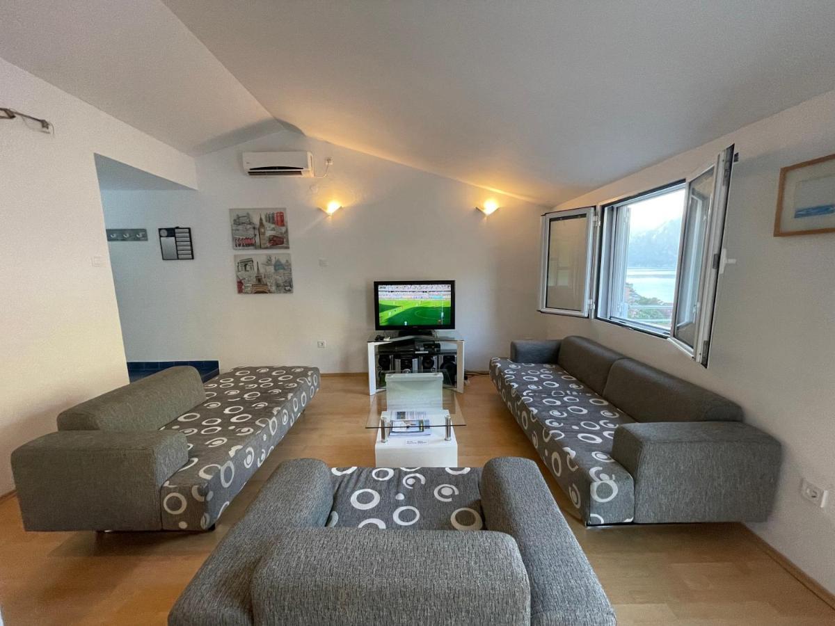 House With Big Terrace And Beautiful Sea View Villa Котор Екстериор снимка